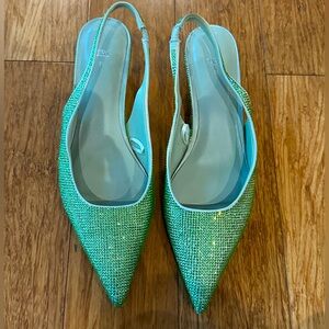 Zara Rhinestone Kitten Heels